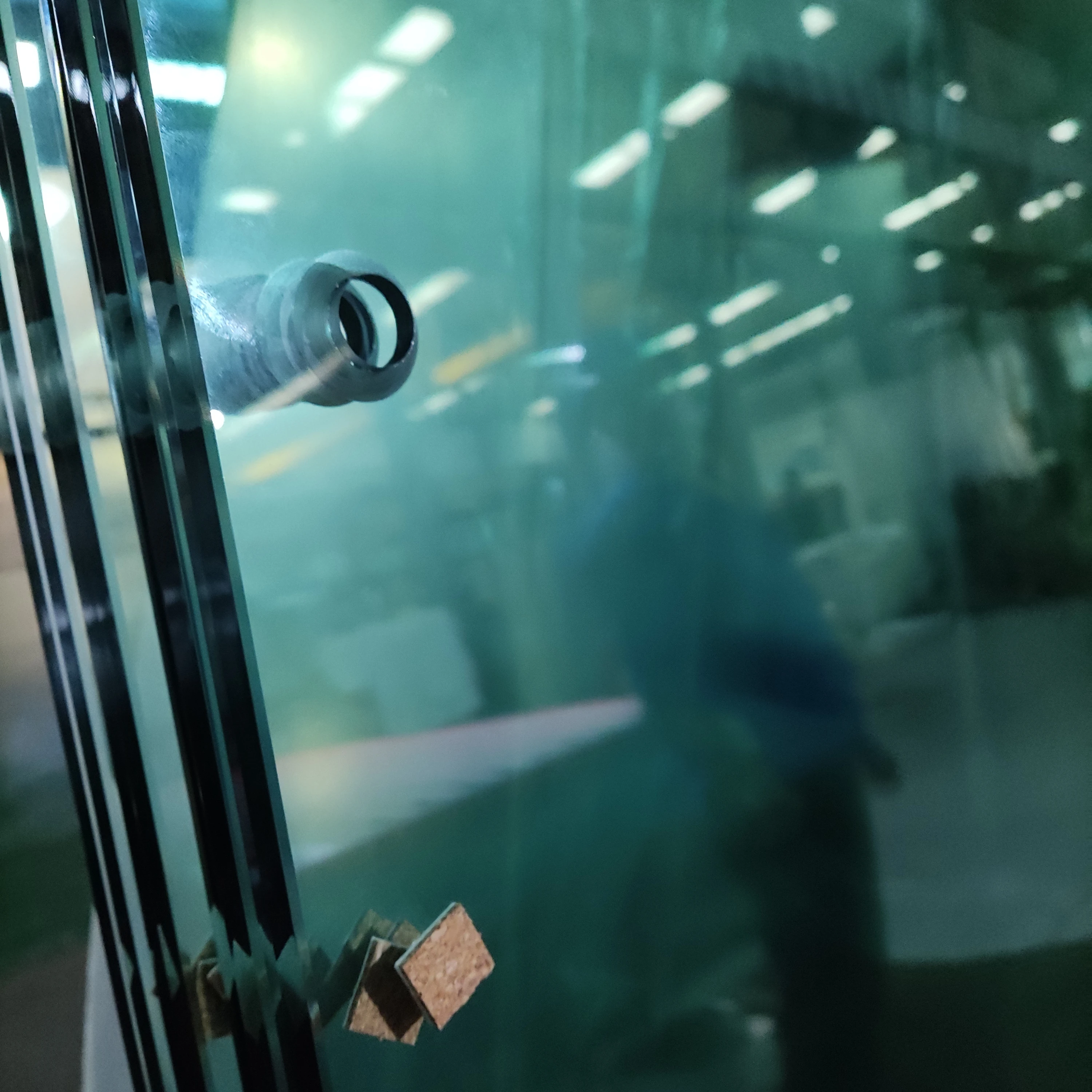 Jumbo Size large panel 6+6 8+8 12mm 16mm clear tempered glass laminated glass with holes for tennis court