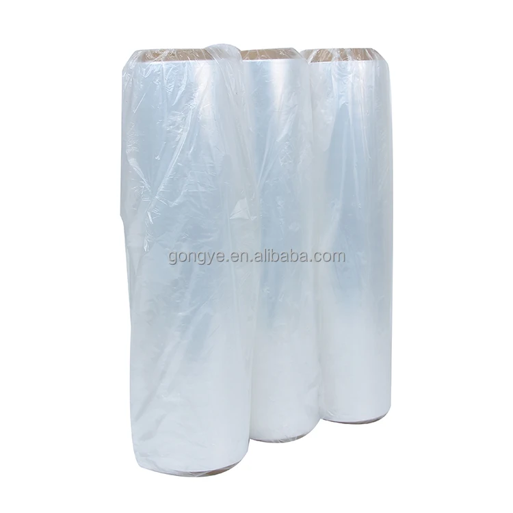 18 Inches Super Thin 80 Gauge Transparent White Plastic Packaging Materials Soft PE Stretch Film Casting Pallet Wrap Film