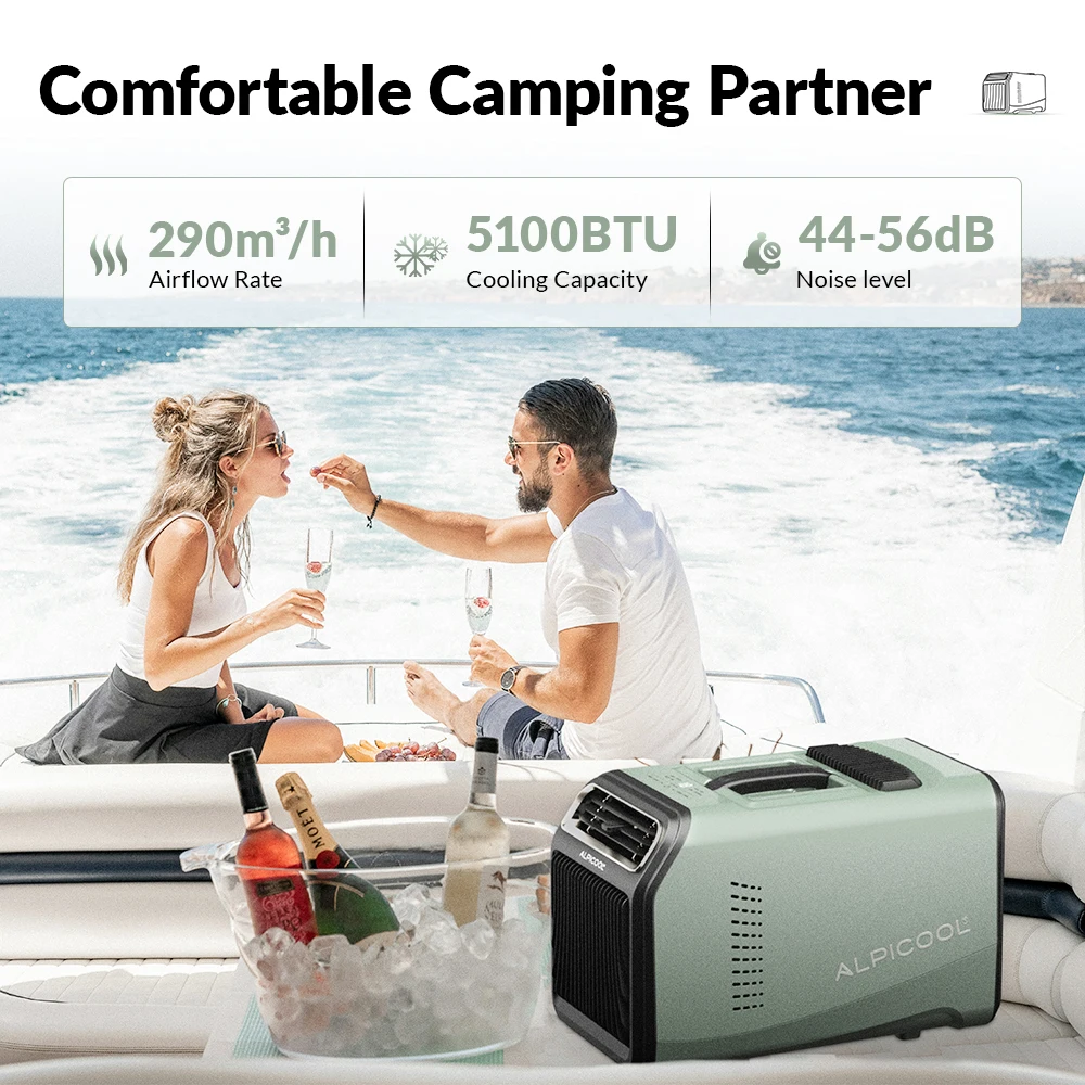 Alpicool YA01 Electric Portable Air Conditioner AC 220V 110V Mini Air Conditioner Mobile Compressor Home Use Air Conditioner