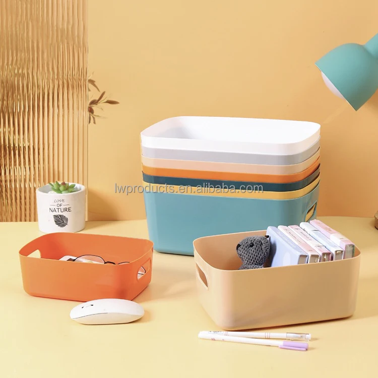 Штабелируемый недорогой экономичный органайзер для дома, офиса, отеля, отеля, коробка для хранения с ручкой