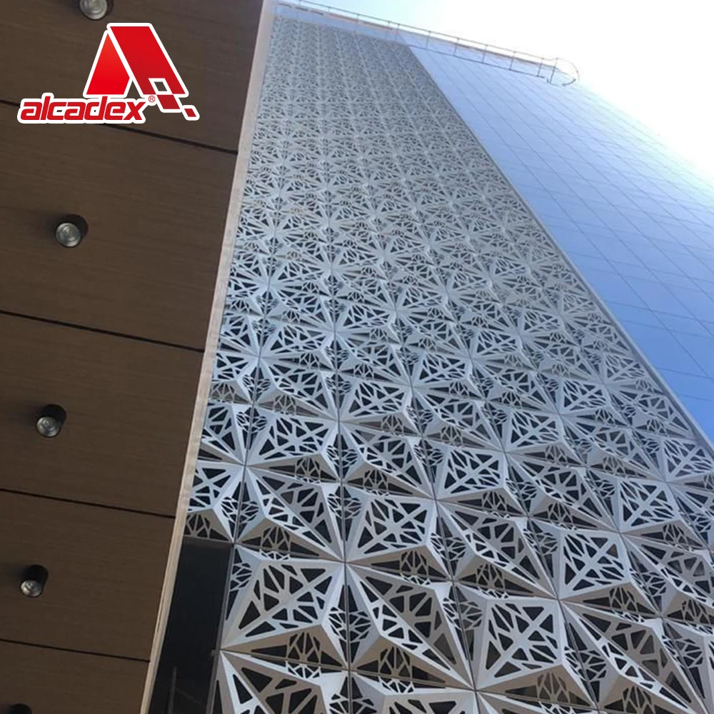 Customized 3D Pattern High Quality Aluminum Facade Panel Wall Cladding Exterior Building Decorative Solid Aluminium Panels