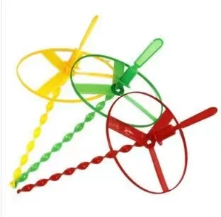 High Quality Hand Push Rotating Bamboo Dragonfly Toy for kid Wholesale