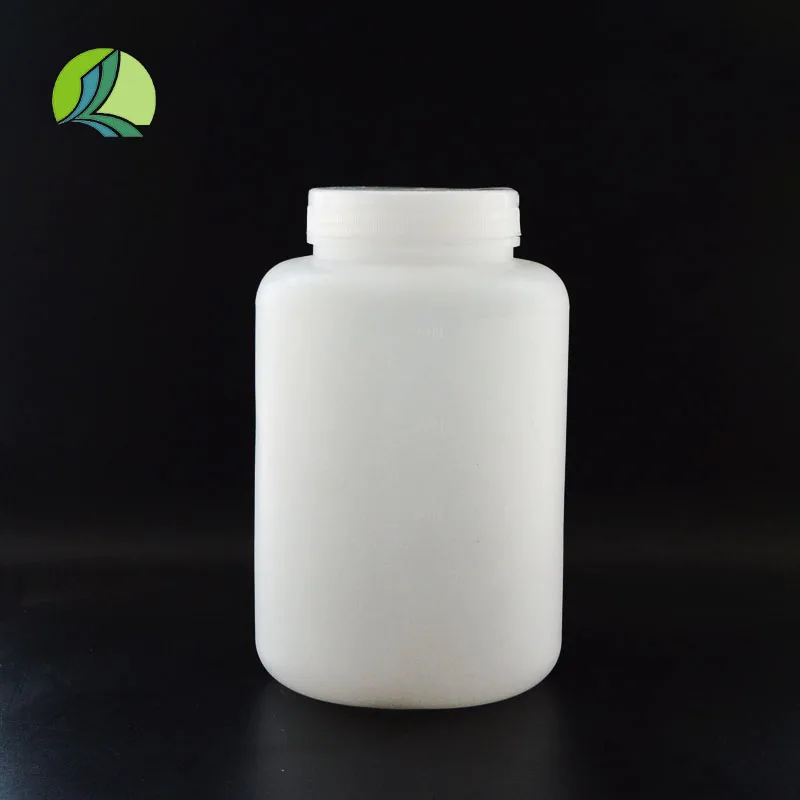 Manufactory 1000ml 1L 2L HDPE PP Plastic Laboratory Chemical Use Wide Mouth Reagent Bottle with Inner Lid for Lab