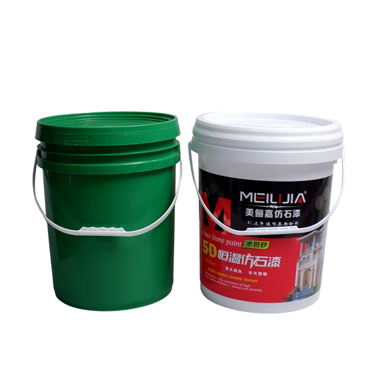 20L Plastic Bucket With Screw Lid Top For Veterinary Medicine House Decoration Industry Pail