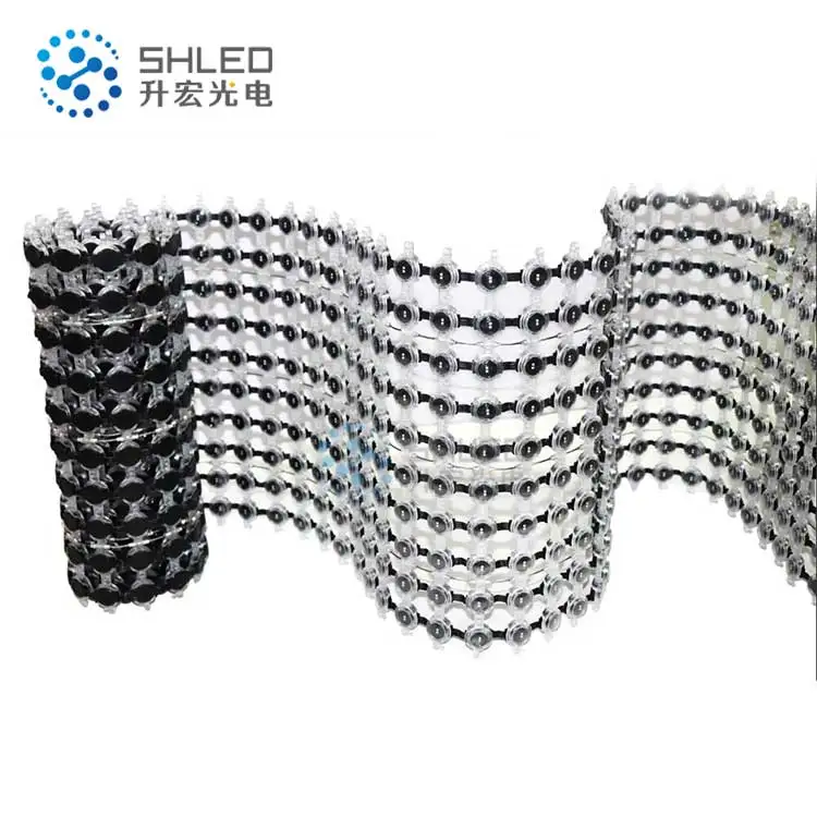 Foldable RGB Full Color DMX SPI Outdoor Led Mesh Pixel screen for  Facade Building lighting