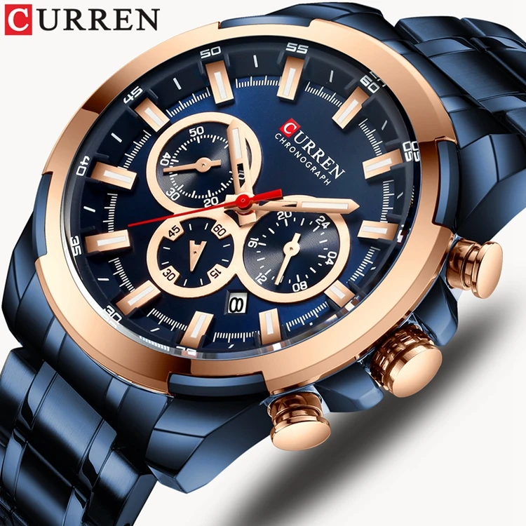  Лучший бренд класса люкс кварцевые часы мужские деловые CURREN 8361 relogio masculino