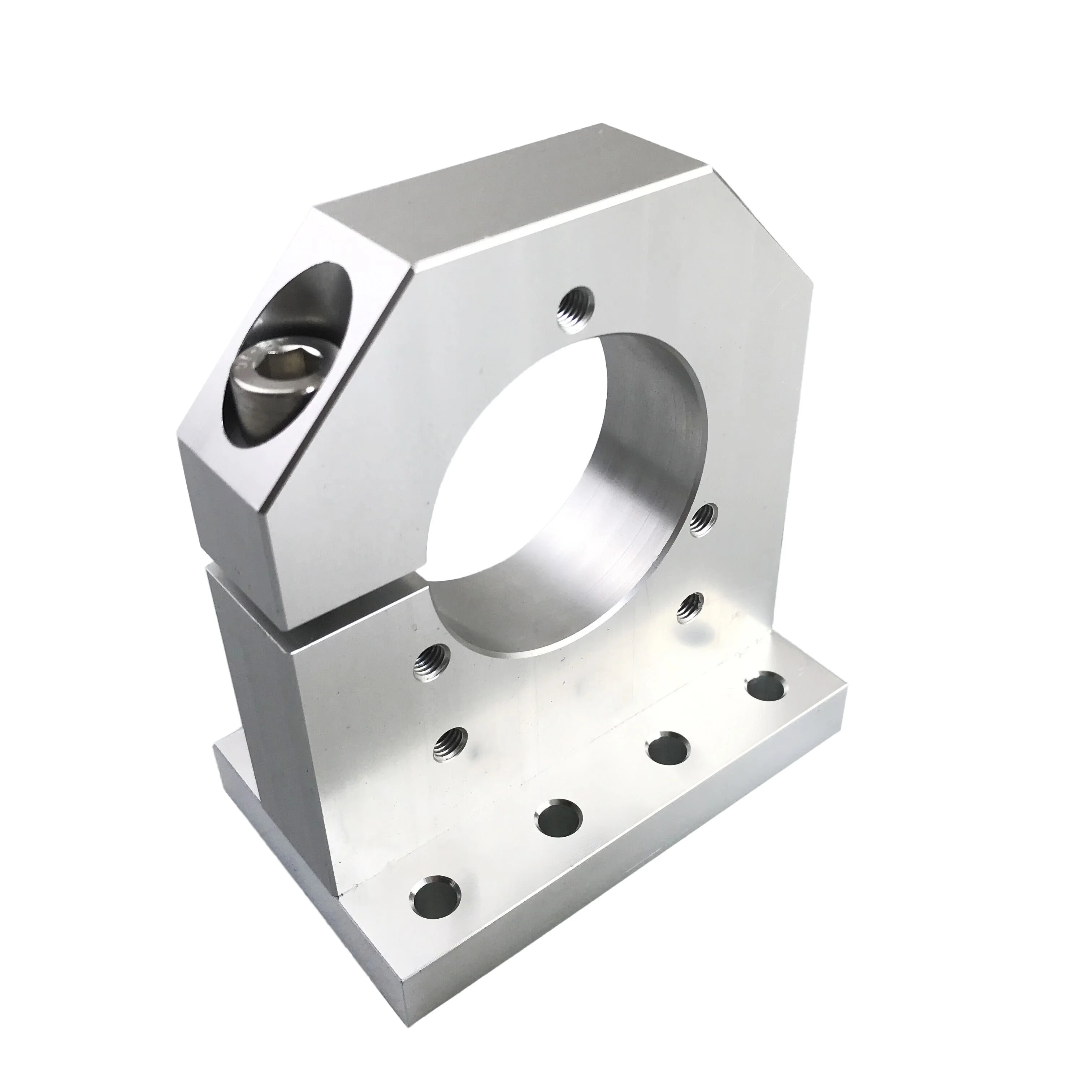 Oem Custom Precision Anodizing Aluminum Alloy Spindle Mount Base Adapter Cnc Machining Milling Parts