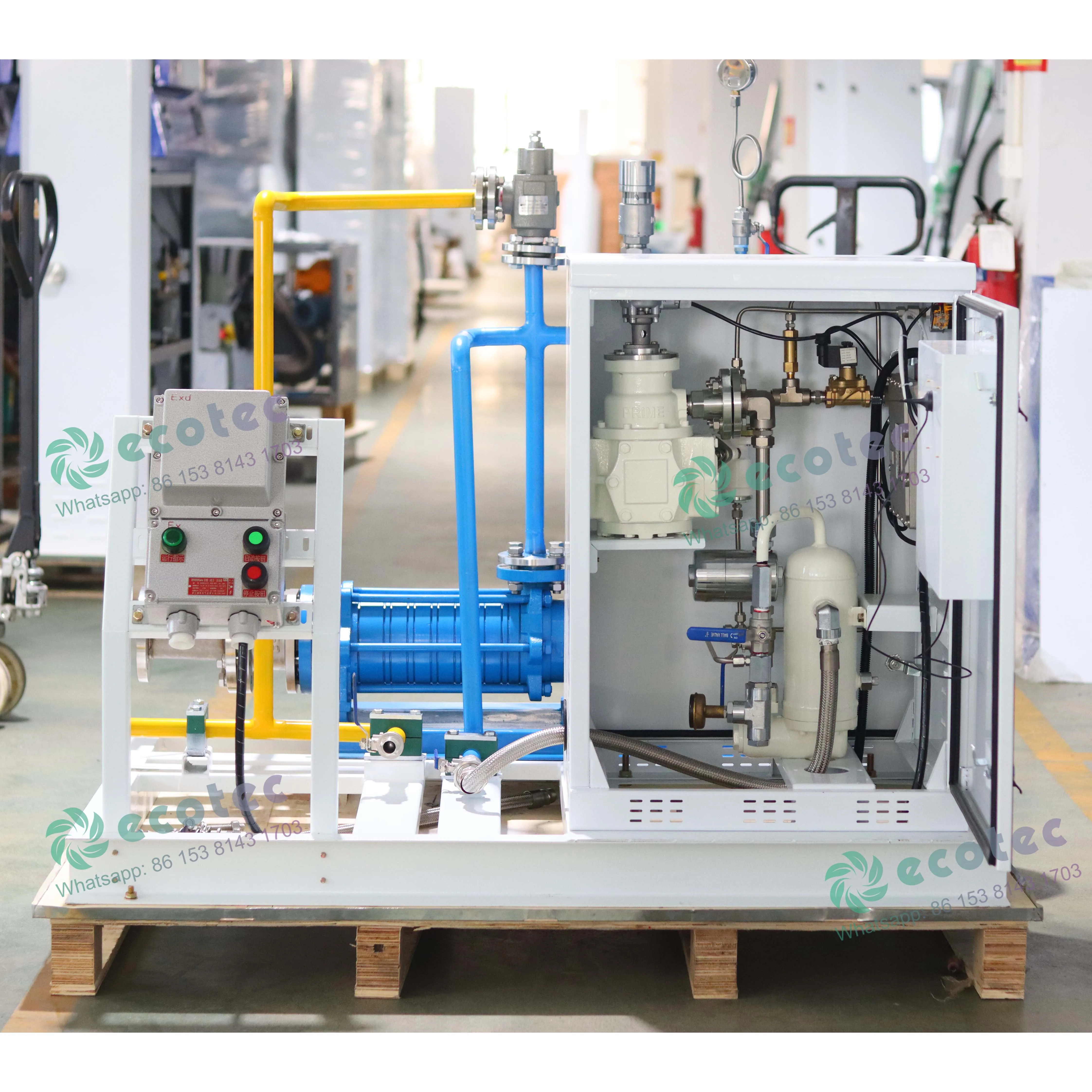 Portable LPG Gas Skid Mini LPG Skid t Filling machine with LPG Pump