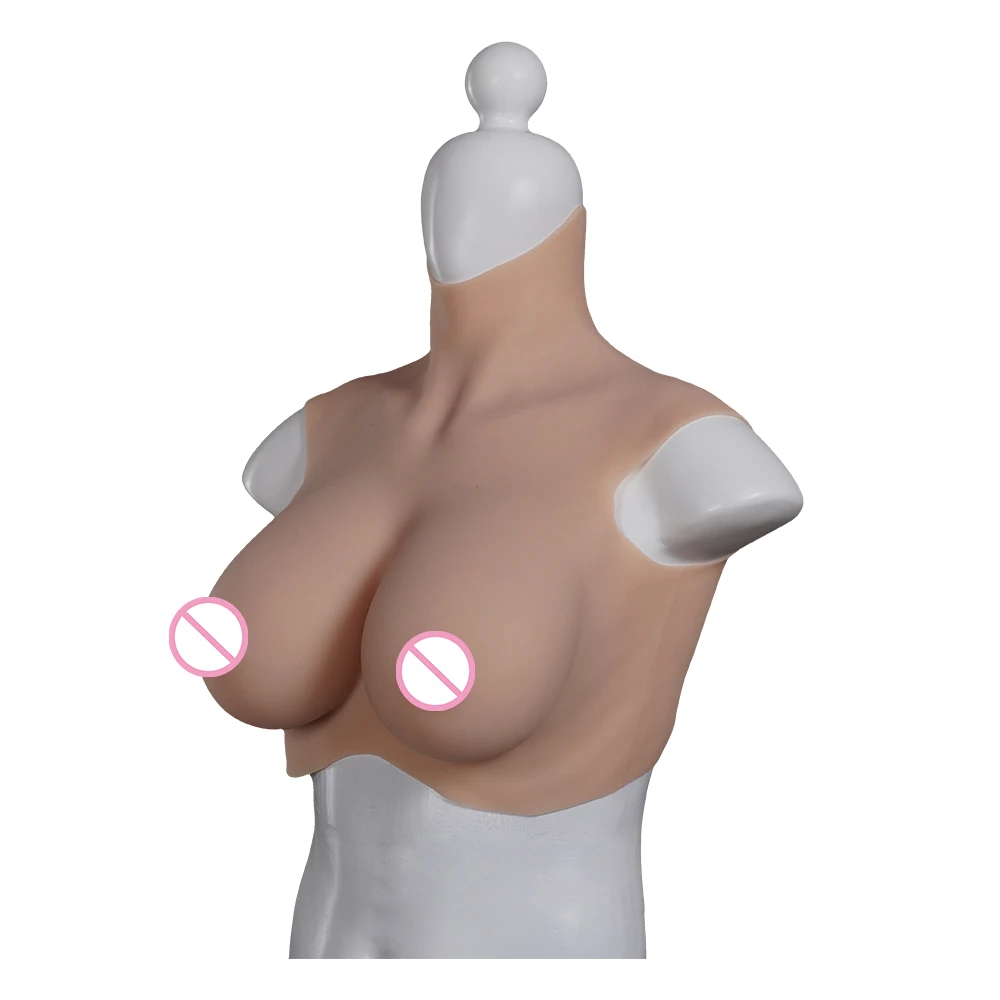 Knowu Shemale C Cup Breast Form 100% Medical Silicone wIth Silicon Boobs Artificial Breast Prosthetic for Crossdresser