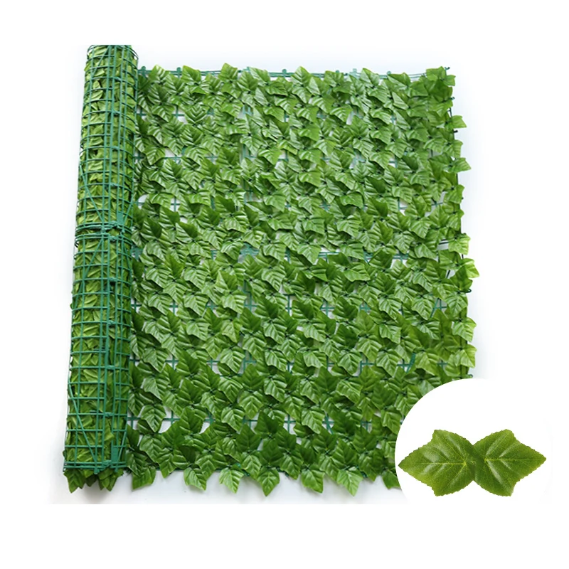 UV Protected Privacy Screen Expand Plastic privacy Ivy leaf screening Artificial Ivy leaf rolls for Outdoor Indoor Use