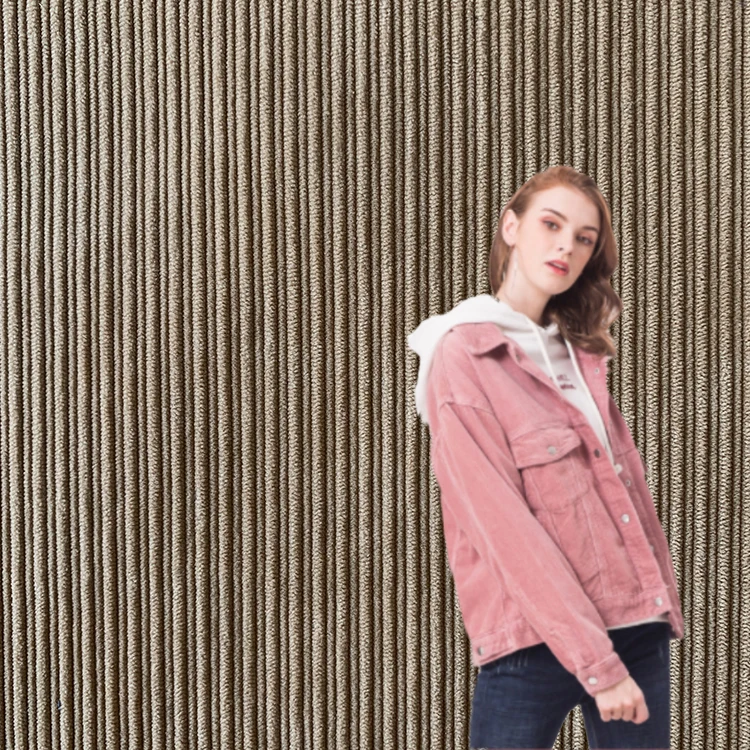 High Quality 100% thick polyester velvet Corduroy fabrics for clothes