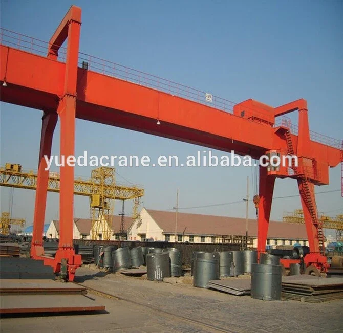 double girder mobile gantry crane for boat lifting 30 ton
