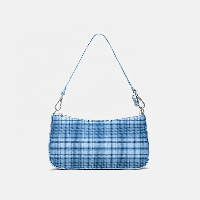 Wholesale fashion gingham ladies canvas purses and handbags bags plaids women hand bags