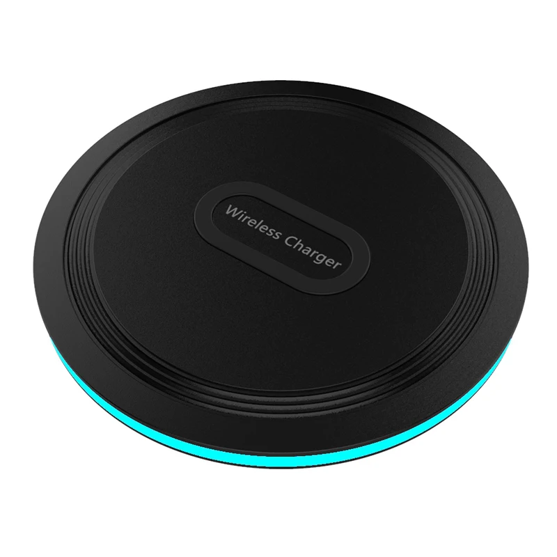 New Private Model 15W Wireless Pad LED Ambient Light Type-c Wireless Charging Fast Charger with Cooling Function