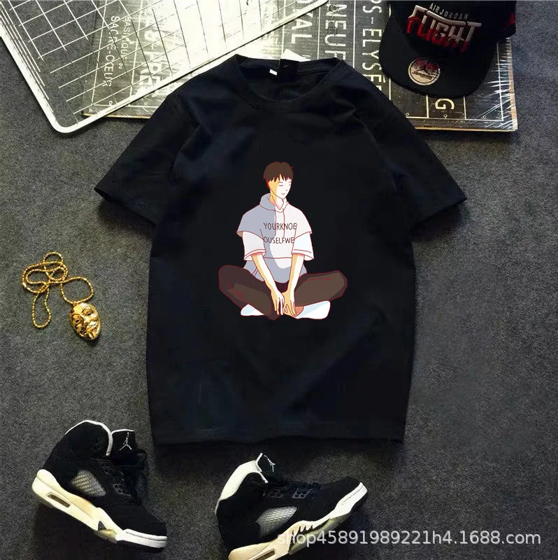 Футболка HG Apparel со склада Мужская футболка с избыточным запасом одежды из