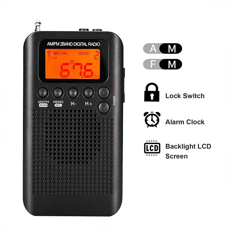 Заводская дешевая цена двойной FM AM стерео радио динамик с USB кабелем и наушниками