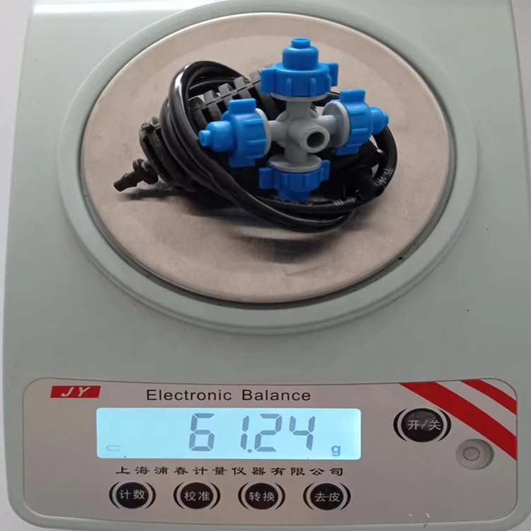 Hot Selling Greenhouse Micro Sprinkler 360 Degree Spraying 4 Outlets Cross Design Misting Sprinkler Nozzle