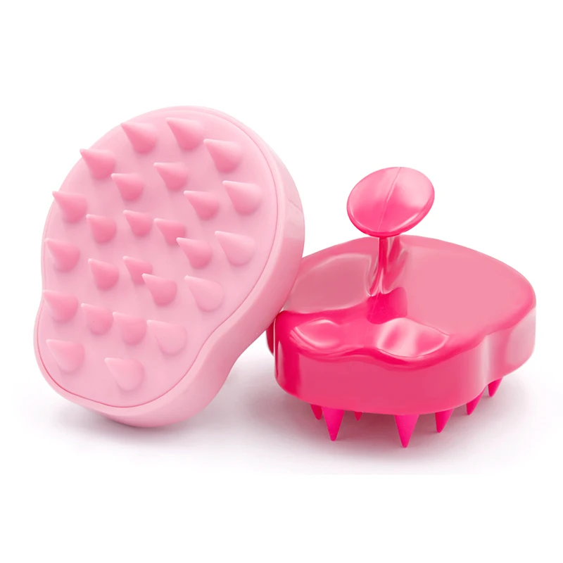 Hot Sale Hair Shampoo Brush Custom Private Label Scalp Detangling Hairbrush Wet And Dry Soft Silicone Hair Scalp Massager Brush