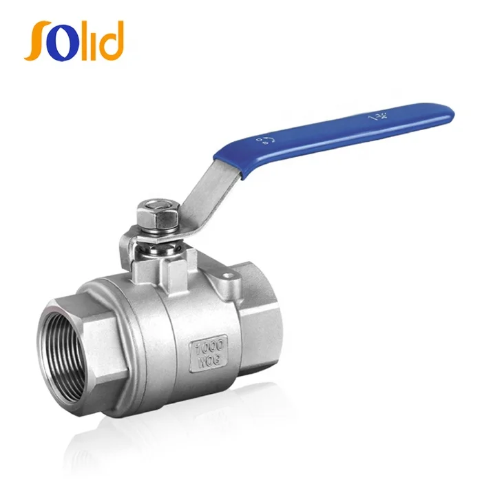 Stainless Steel CF8 1pc 2pcs 3pcs Threaded or Flanged End Ball Valve 1000 wog