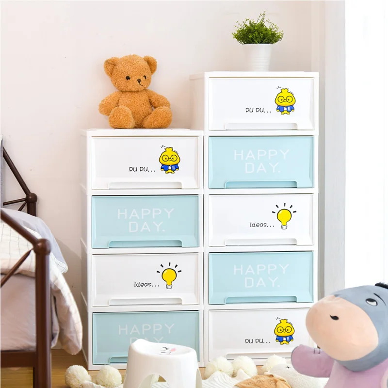 G-5089 Children Baby Wardrobe Children Toy Wardrobe Plastic Storage Closet Plastic Kitchen Cabinets Storage