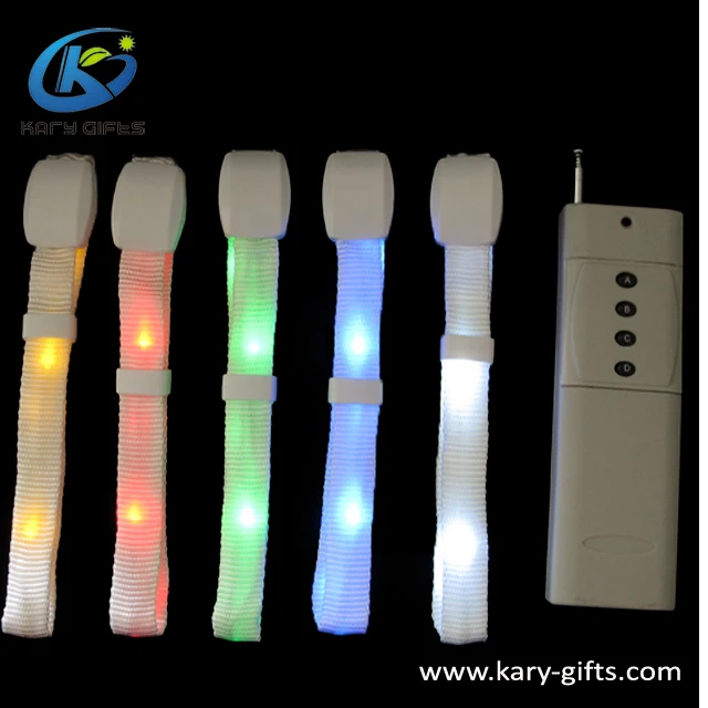 PC Software Flashing DMX Programmable Led Bracelets Radio Control