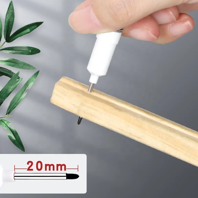 Wholesale Deep Hole Long Nib Head Markers For Metal Perforating Pen Waterproof Bathroom Woodworking Decoration Multi-Purpose