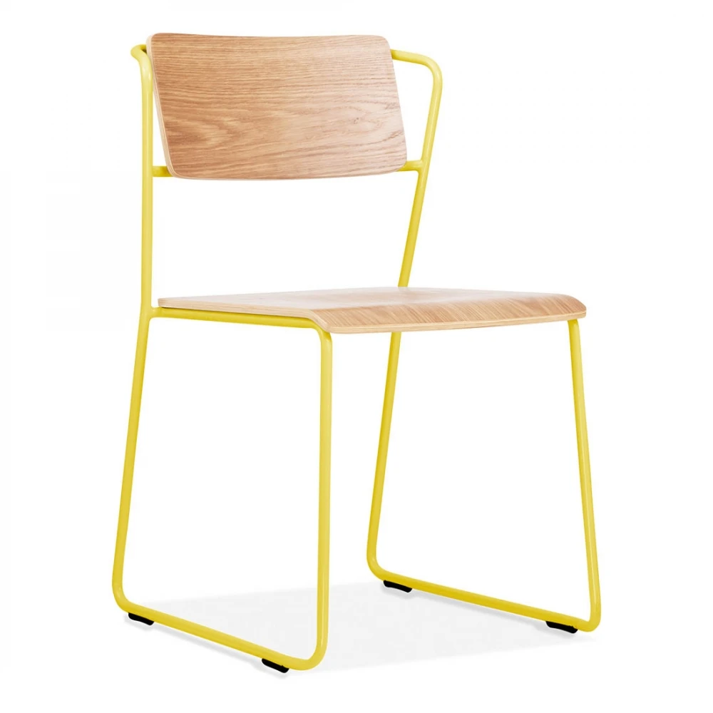 Bistro plywood dinning chair, modern cafe chair, restaurant stackable standard chair