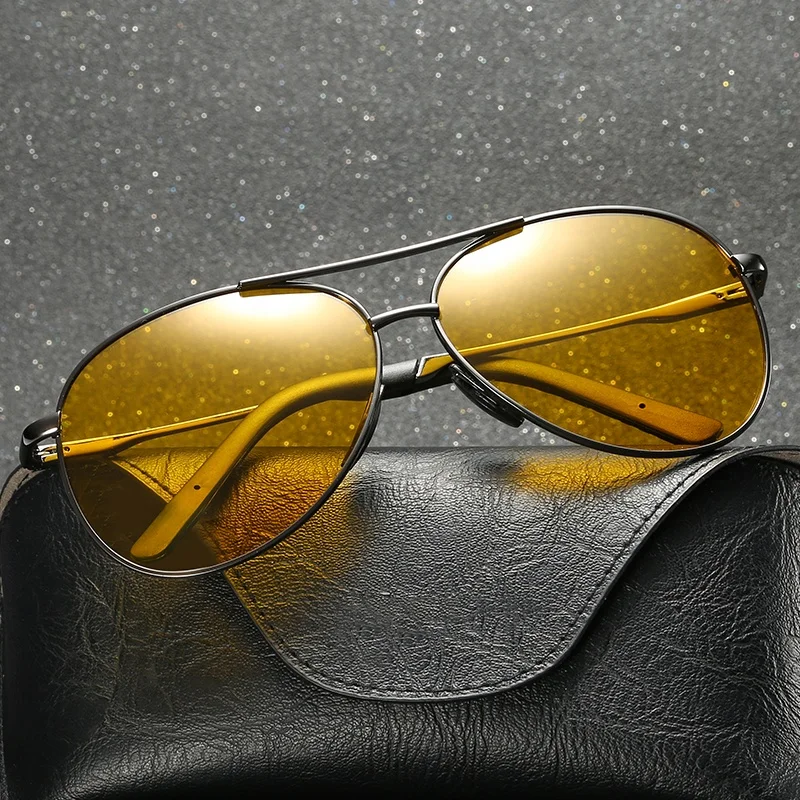 Мужские очки ночного видения Gafas De Sol Hombre, солнцезащитные очки для вождения