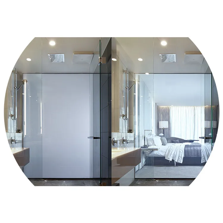 2021 New high quality green grey Magic Office living room can switch privacy security 5+5mm LCD smart glass