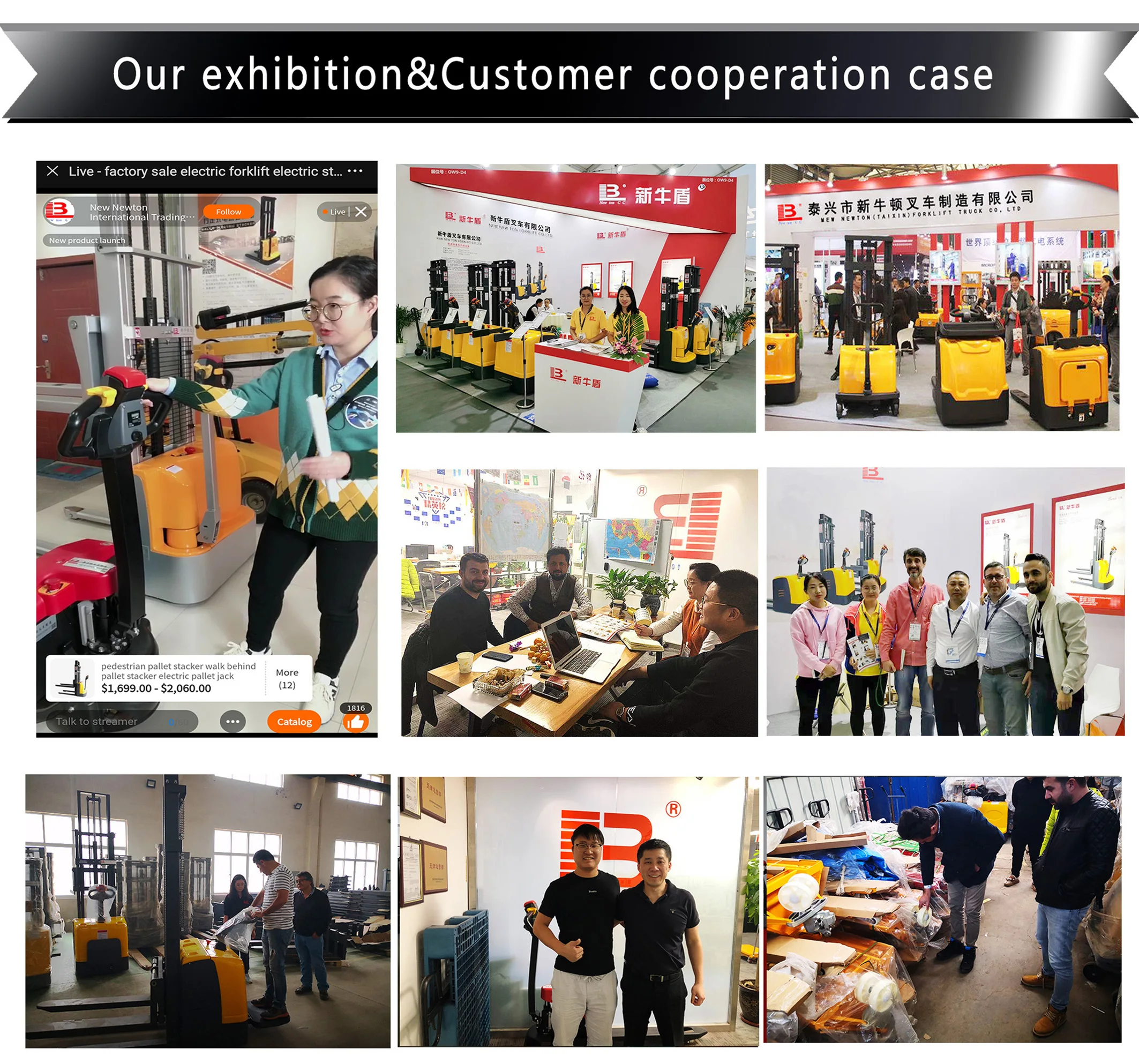 wholesale pallet truck manual forklift hydraulic hand trolley with AC cylinder