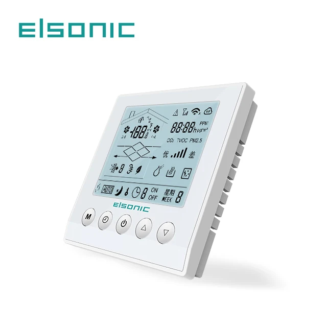 Контроллер воздуха для системы вентиляции цифровой термостат с ЖК-дисплеем modbus Wi-Fi