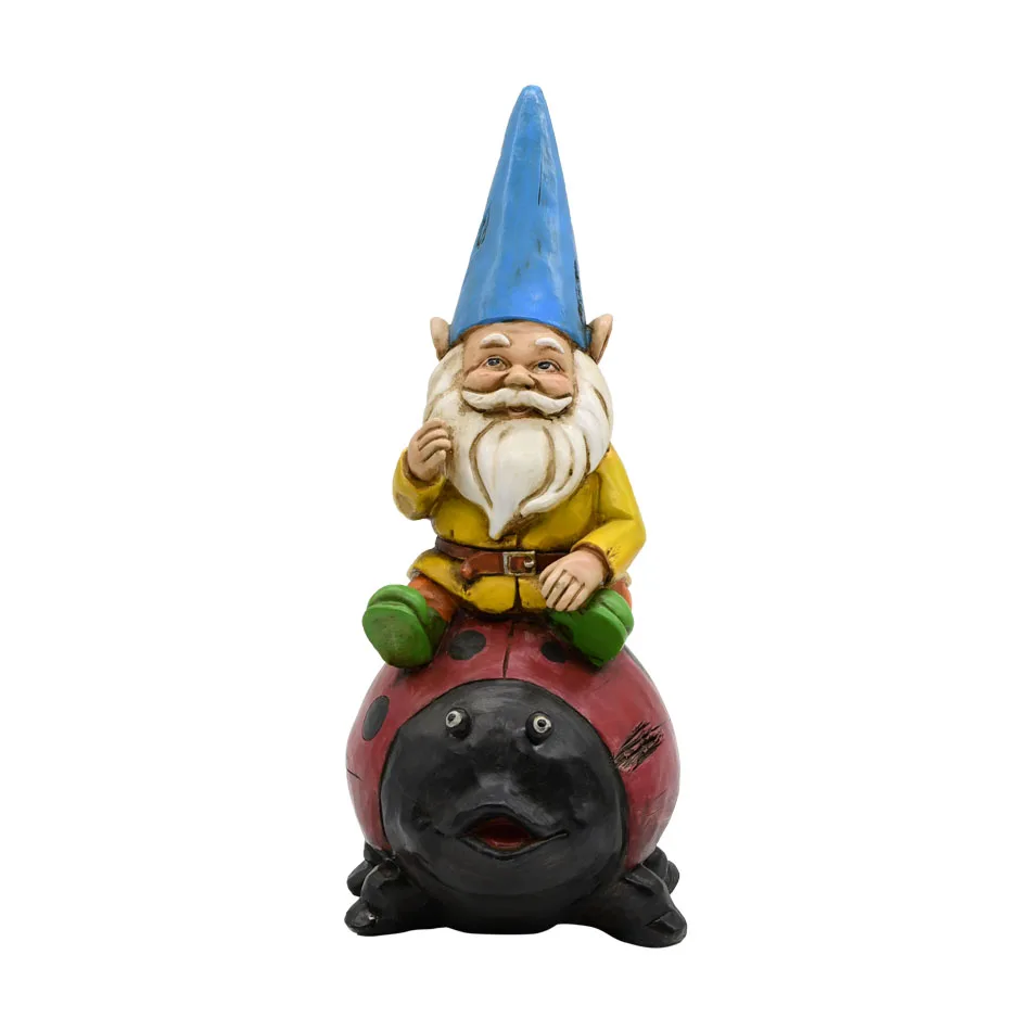 Individuality Garden Little Gnome Pervert Scarface Statue Garden Decor for Dwarf