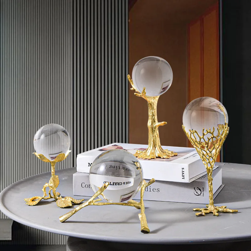 Table Living Room Gold Deer Accessories Other Luxury Home Decor Crystal Ball Decoration For Home Home Decor Interior Modern
