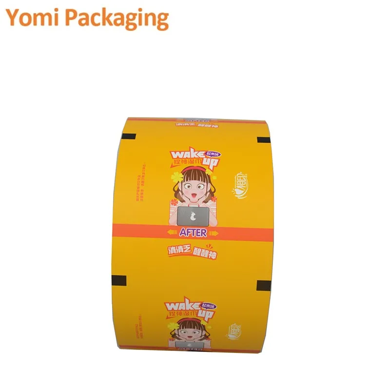 Customized Printing Plastic Packaging Composite Roll Flexible Packaging Film Biscuits Puffed Foods Laminated Roll Film
