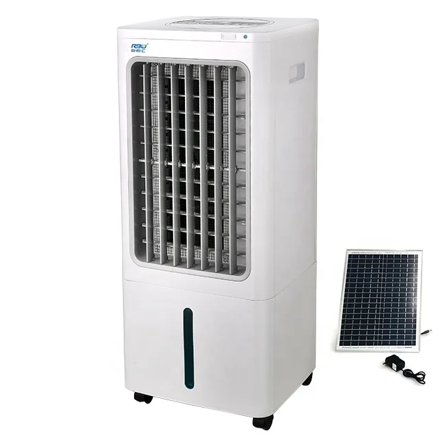 Solar Power Energy 30L Large Water tank Portable Evaporative Battery Rechargeable DC air Cooler