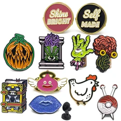 Custom design logo pikachu badge printing round tin button enamel pin set badges embroidered badge custom