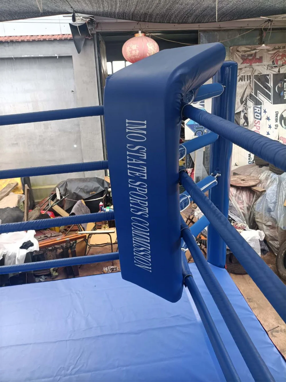 Good Quality Posts Competition Standard Boxing Ring With Strong Canvas