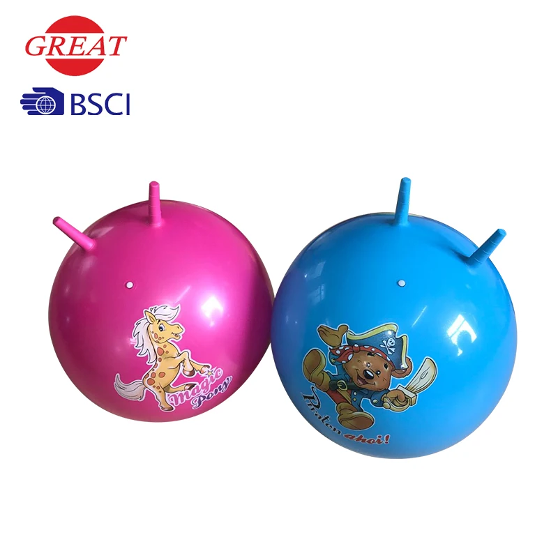 Wholesale PVC Custom Skip Jumping Ball with Pump for Children