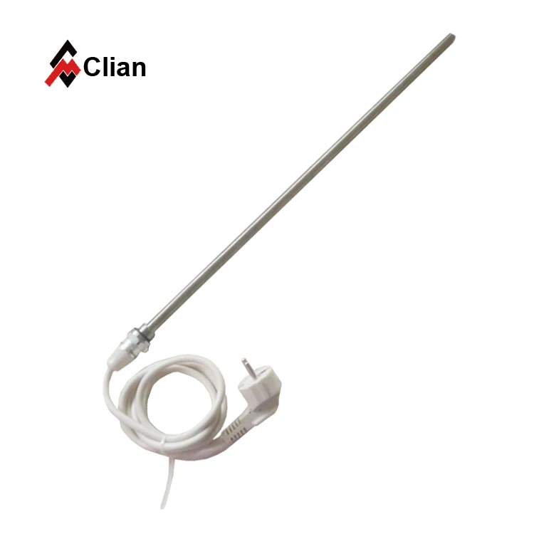 110/220V 500W bathroom cartridge heater towel warmer rail rack hanger radiator heating element thermostat fuse protect