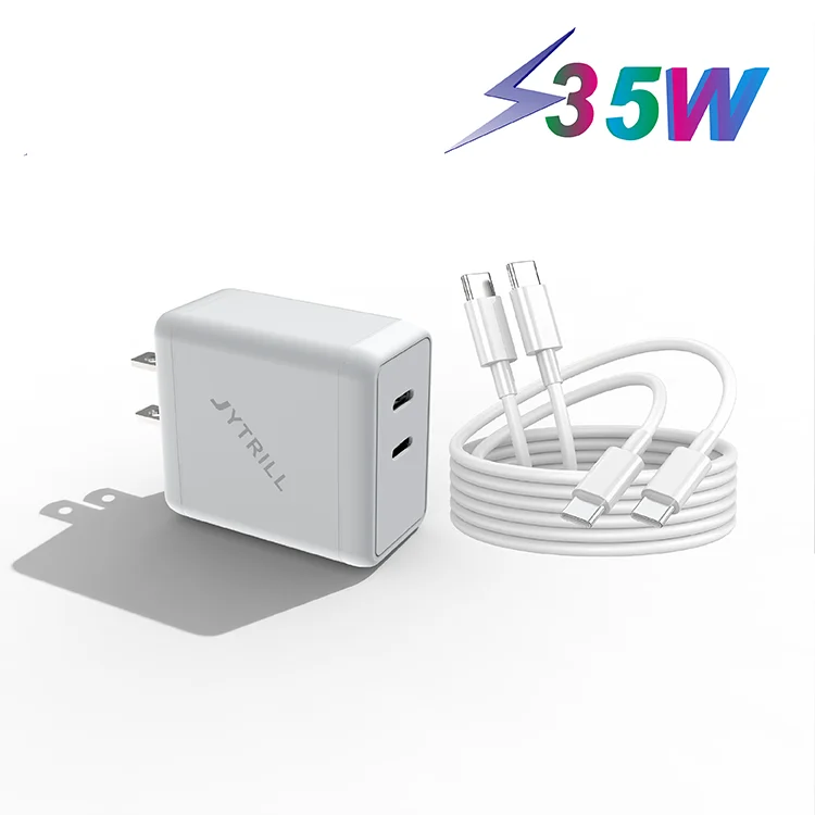 35W pd charger dual Port usb c Wall Charger Laptop Adapter For MacBook for iPad Pro for Samsung pd 40w charger for iphone 14 pro