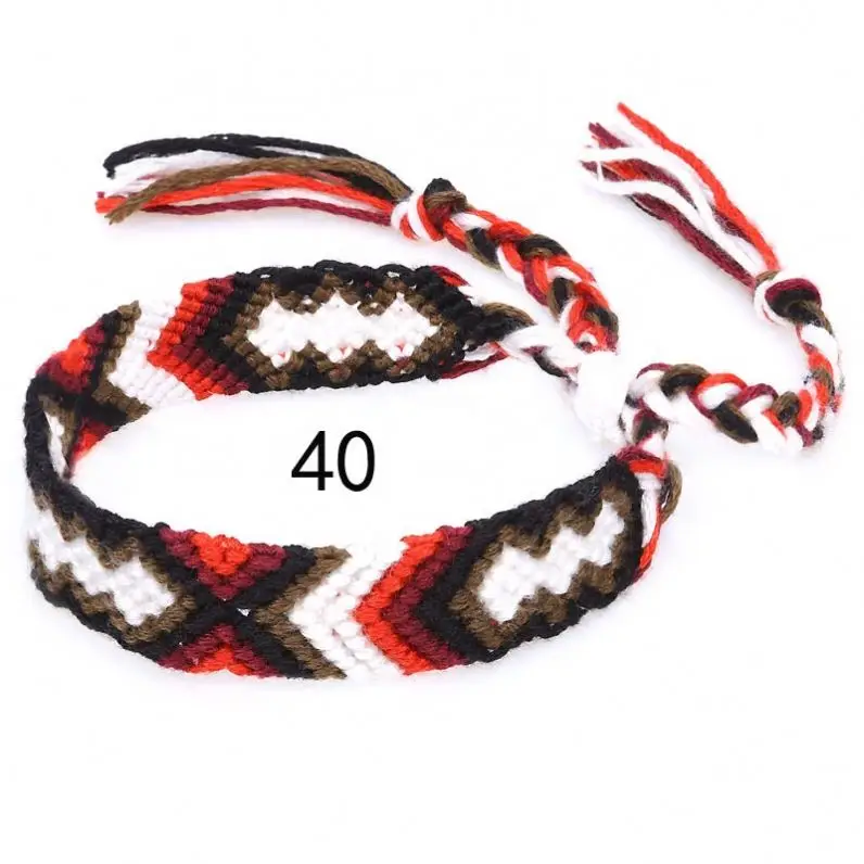 New product ideas 2023 Bohemian Weave Cotton Bracelet Brazilian Woven Rope String Beads Handmade Friendship Bracelets