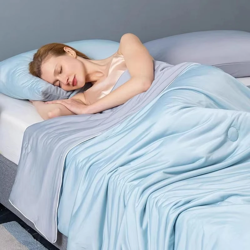 Cooling Blankets Smooth Air Condition Comforter Lightweight Summer Quilt with Double Side Cold & Cooling Fabric - AliExpress 156