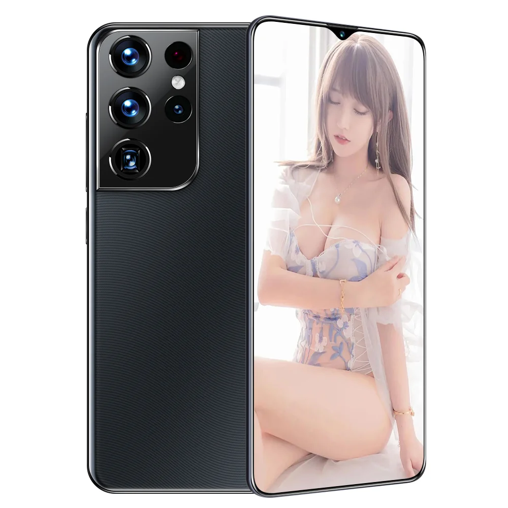 Large battery new 5g customized mobile Phone S21Ultra android12 gaming smartphone cellphone 7.3Inch 1G+64GB Smartphone