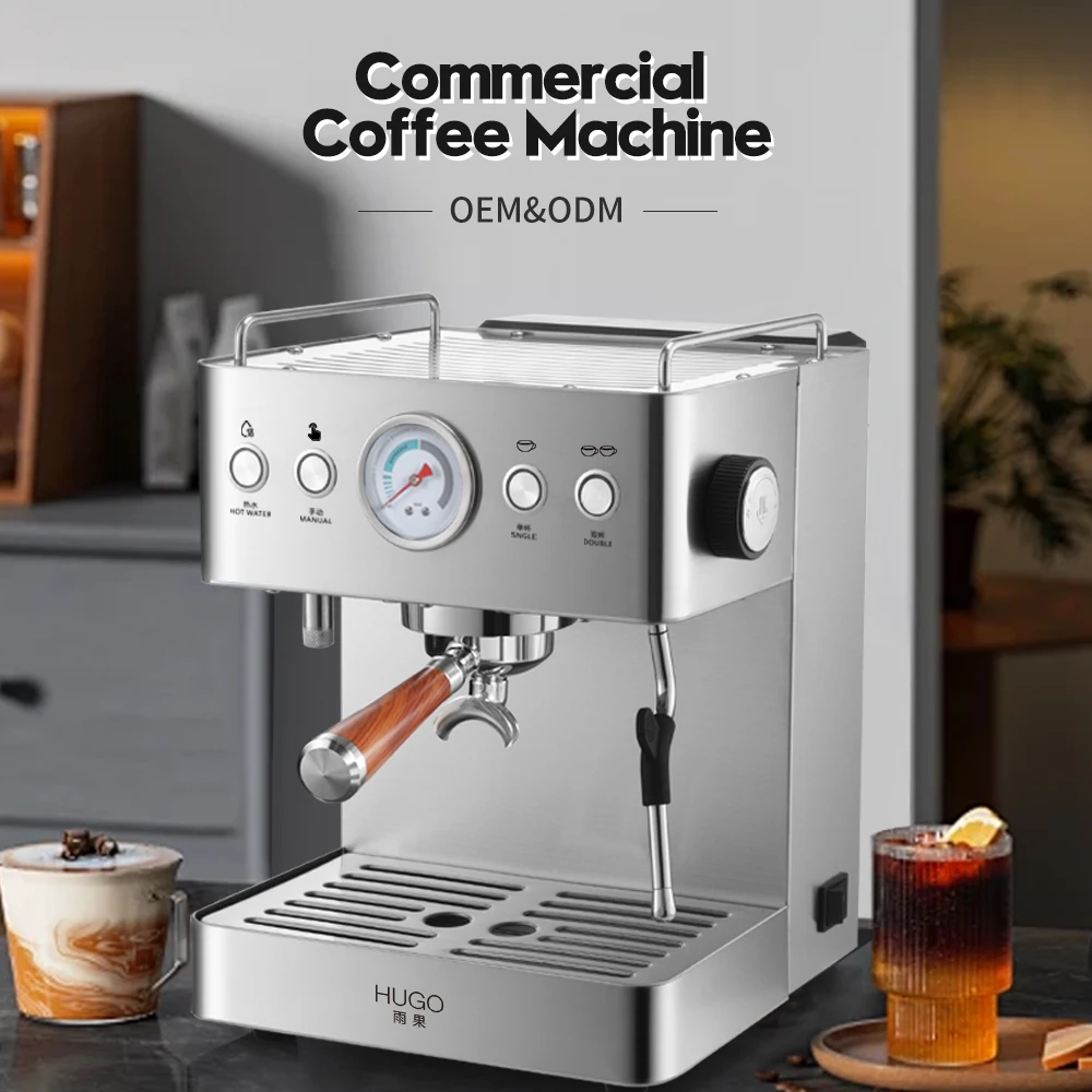 Professional Barista-Grade Stainless Steel Espresso Maker Dual Heating And Dual Pump Commercial Coffee Machine