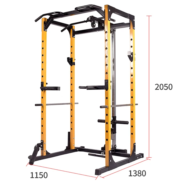 
Commercial squat rack small bird trainer frame multi-functional fitness equipment combination set household gantry 