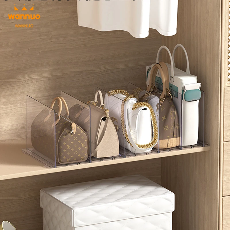 Wannuo Transparent Thickened Household Shelf Dividers Plastic Wardrobe Blocking Plate Shelf Dividers