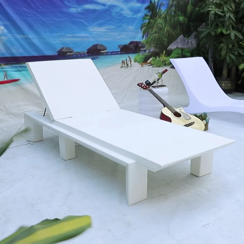 High quality Outdoor furniture poolside sunbed outdoor chaise lounge Anti-UV sun lounge chair for pool