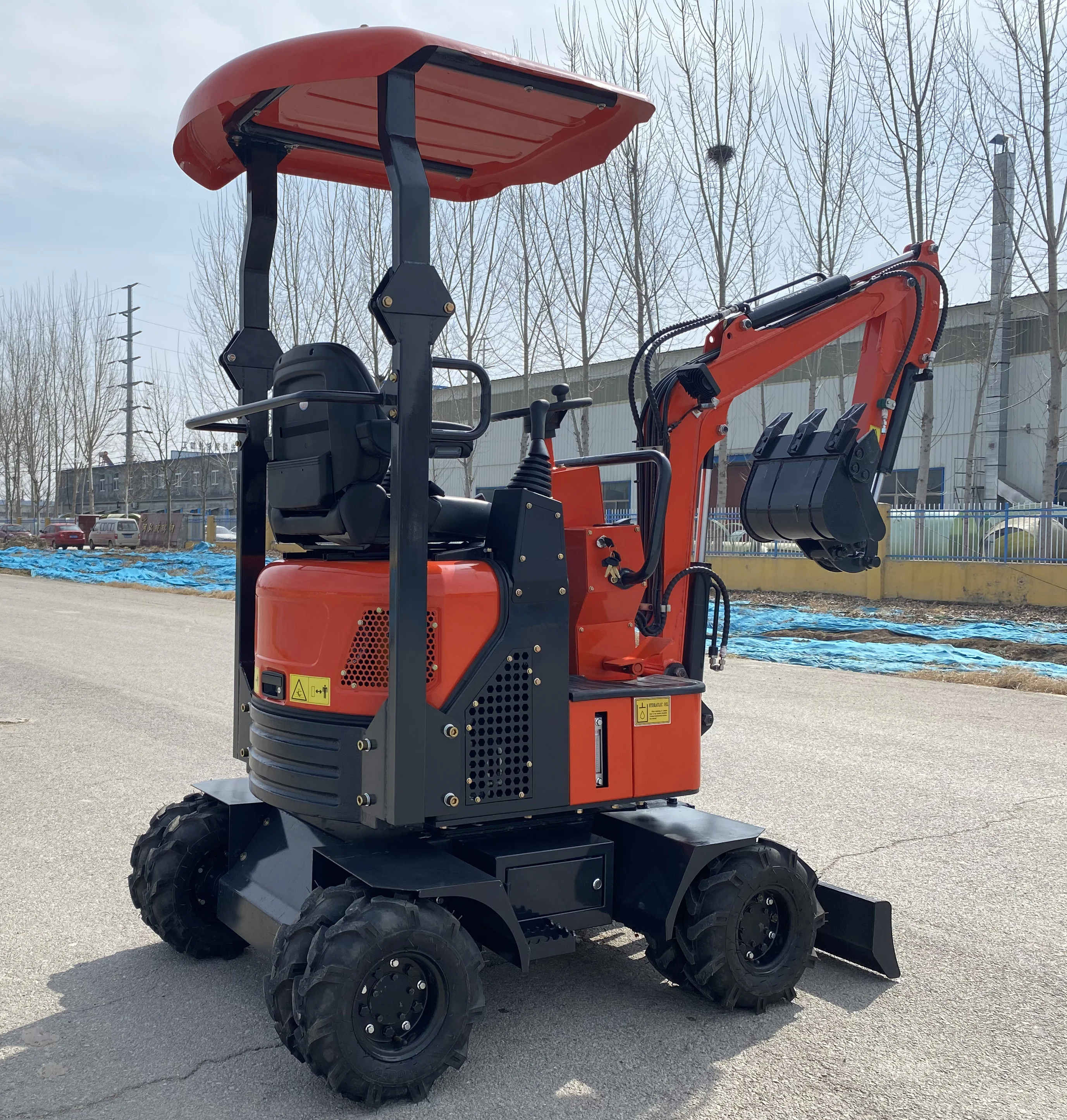 china 1200kg wheel excavator for sale good quality 6 tons excavator digger machine shandong excavator