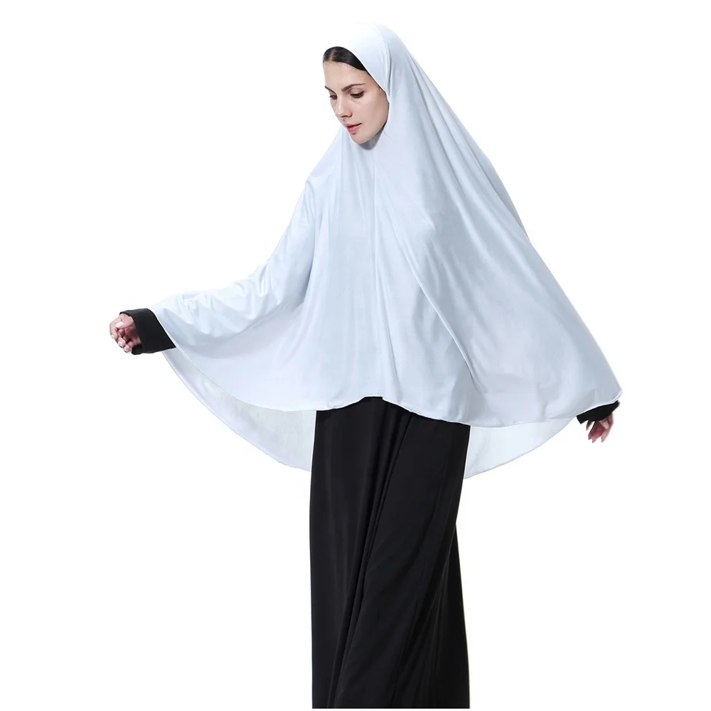 Ramadan Jilbab Muslim One Piece Prayer Garment Hijab Dress Women Hooded Abaya Dubai Full Cover Khimar Niqab Islam Big Scarf