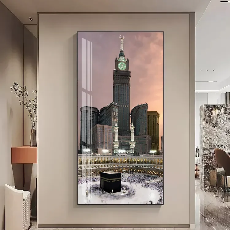 Гостиная домашний декор Роскошная красота в скандинавском стиле лист и олень роспись холст Хрустальный фарфор живопись настенное искусство